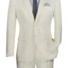 Mens Slim Fit Shiny Paisley Prom & Ivory Wedding Suit -Alberto Nardoni Shop Ivory Wedding Suit