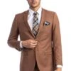 "Cognac Men's Slim Fit 2 Button Wedding Suit - Basic Style" 4 "Cognac Men's Slim Fit 2 Button Wedding Suit - Basic Style" -Alberto Nardoni Shop JKQ3Pir