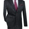 Mens Slim Fit Paisley Prom Suit In Black -Alberto Nardoni Shop JVCl1gg
