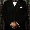 Mens Great Gatsby | Leonardo Dicaprio Vested Tuxedo In Black