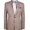 Tan Linen Suit - Dark Tan ~ Taupe ~ Khaki Big And Tall Linen Suit -Alberto Nardoni Shop Khaki Big and Tall Linen Suit