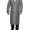 Mens Overcoat -Mens Long Wool Topcoats- Topcoat For Men-Men's Dress Coat Full Length Wool Dress Top Coat / Overcoat In Light Grey 2 Mens Overcoat -Mens Long Wool Topcoats- Topcoat For Men-Men's Dress Coat Full Length Wool Dress Top Coat / Overcoat In Light Grey -Alberto Nardoni Shop Light Grey Wool Dress Overcoat 3