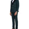 Dark Green 2 Piece Slim Fit Double Breasted Tuxedo 3 Dark Green 2 Piece Slim Fit Double Breasted Tuxedo -Alberto Nardoni Shop M415SK 01