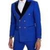 Royal Blue 2 Piece Slim Fit Double Breasted Tuxedo -Alberto Nardoni Shop M415SK 04 ROYAL