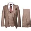 Men’s Modern Formal Suit – Rossi Man Max Slim Fit 3-Piece In Solid Mocha | RM1172