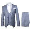 Rossi Man MAX RM1726 Slim Fit 3-Piece Suit – Elegant Grey Pinstripe Formal Suit For Men 11 Rossi Man MAX RM1726 Slim Fit 3-Piece Suit – Elegant Grey Pinstripe Formal Suit For Men -Alberto Nardoni Shop MAX RM1726