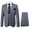 Rossi Man MAX RM1836 Slim Fit 3-Piece Grey Suit – Tailored Formal Suit For Men -Alberto Nardoni Shop MAX RM1836