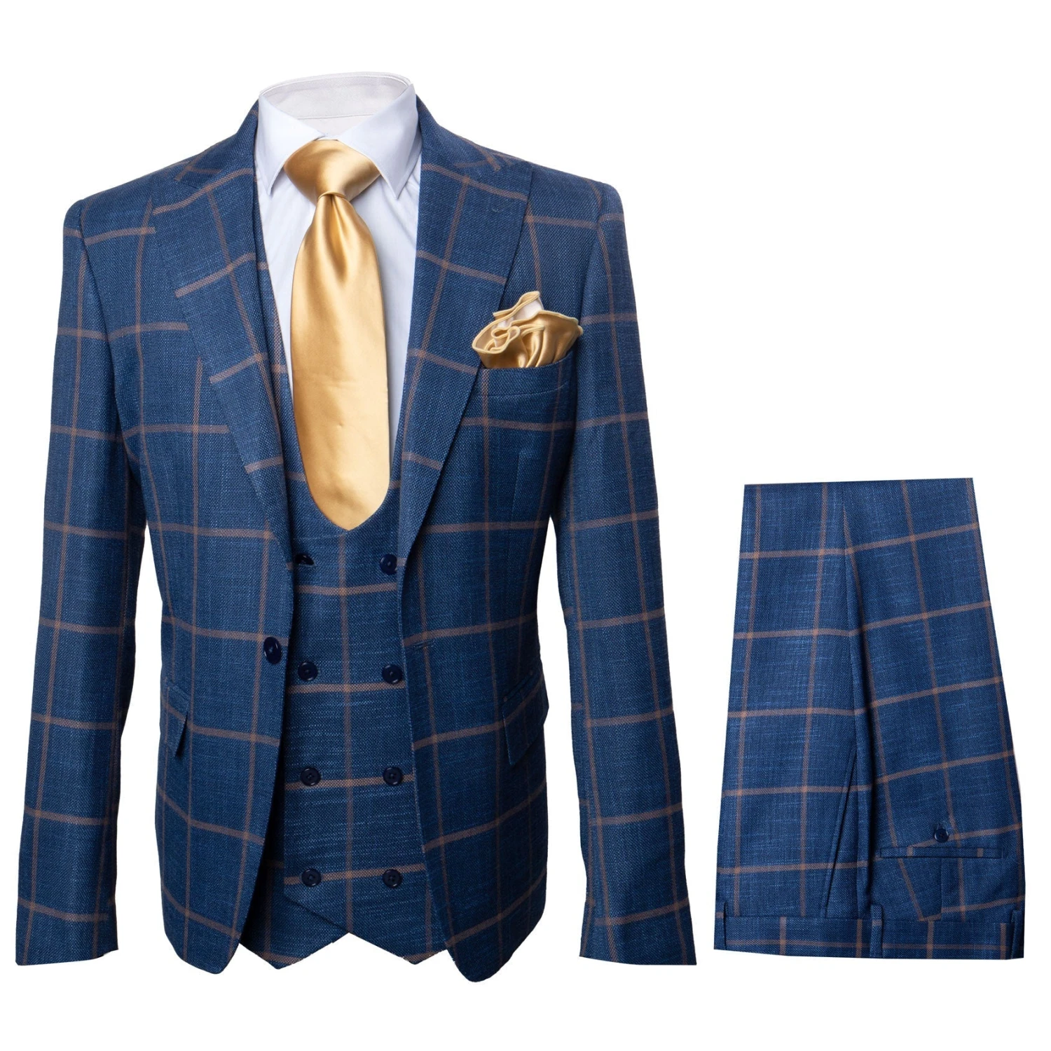 Rossi Man Max RM1840 – Slim Fit 3-Piece Formal Suit For Men 1 Rossi Man Max RM1840 – Slim Fit 3-Piece Formal Suit For Men