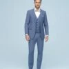 Western Suit - Trajes Para Hombres - Cowboy Formal Attire - Trajes De Novio - Cornflower -Alberto Nardoni Shop Men Cornflower Notch Label Suits