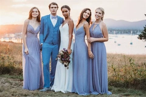 Western Suit - Trajes Para Hombres - Cowboy Formal Attire - Trajes De Novio - Cornflower 4 Western Suit - Trajes Para Hombres - Cowboy Formal Attire - Trajes De Novio - Cornflower - Image 4