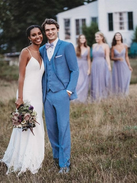 Western Suit - Trajes Para Hombres - Cowboy Formal Attire - Trajes De Novio - Cornflower 7 Western Suit - Trajes Para Hombres - Cowboy Formal Attire - Trajes De Novio - Cornflower - Image 7