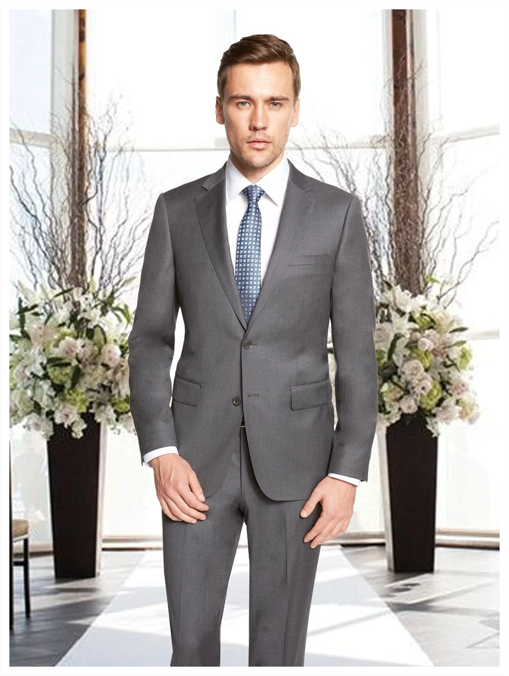 Western Suit - Trajes Para Hombres - Cowboy Formal Attire - Trajes De Novio - Matching Top Collar Dark Grey Suit 1 Western Suit - Trajes Para Hombres - Cowboy Formal Attire - Trajes De Novio - Matching Top Collar Dark Grey Suit