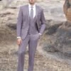 Western Suit - Trajes Para Hombres - Cowboy Formal Attire - Trajes De Novio - Mulberry