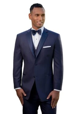 Western Suit - Trajes Para Hombres - Cowboy Formal Attire - Trajes De Novio - Navy -Alberto Nardoni Shop Men Navy Notch Label Suit