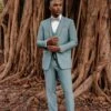 Western Suit - Trajes Para Hombres - Cowboy Formal Attire - Trajes De Novio - Sea Glass Green