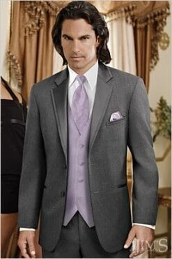 Western Suit - Trajes Para Hombres - Cowboy Formal Attire - Trajes De Novio - Steel Grey -Alberto Nardoni Shop Men Steel Grey Tuxedos
