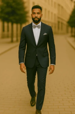 Men’s Slim Fit 100% Wool Suit By Rossiman Rossi – Peak Lapel Jacket & Plum Tapered Pants -Alberto Nardoni Shop Men s Slim Fit 100 Wool Suit by Rossiman Rossi Peak Lapel 1 Button Jacket Plum Tapered Low Rise Pants 3