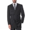 Men's Double-breasted Suit With A Peake Lapel ~ Stripe Design ~ Pinstripe Pattern Italian Design Suit