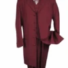 Mens Zoot Suit - Zuit Suit - Burgundy Suit - Wedding Zoot Suit