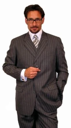 Mafia Costume - Mafia Halloween Costume - Italian Mafia Charcoal Gray Costumes