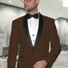 Dark Brown Tuxedo - Brown Wedding Suit