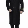 Mens Overcoat -Mens Long Wool Topcoats- Topcoat For Men-Men's Dress Coat Full Length Wool Dress Top Coat / Overcoat In Black Winter Men's Topcoat Sale -Alberto Nardoni Shop Mens Dress Coat Black 36744