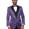 Mens Purple Floral Prom Tuxedo Dinner Jacket With Black Lapel -Alberto Nardoni Shop Mens Floral Paisley Prom Tuxedo 44e220d0 6b67 42f3 a44c 47d4272280a3