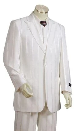 Mens Zoot Suit - Zuit Suit - White Suit - Wedding White Zoot Suit