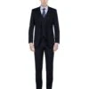 3 Piece Suit - Navy Blue Three Piece Suit -Mens Modern Fit Vested Suit Navy Blue -Alberto Nardoni Shop Mens Modern Fit Vested Suit Navy