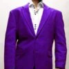 Velvet Blazer - Mens Velvet Jacket Cheap Priced Online Purple Super 150's Fabric Sport Coat -Alberto Nardoni Shop Mens Sport Coat Dark Purple 11459