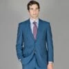 Mens Three Piece Suit - Vested Suit Light Blue Pinstripe - Indigo Stripe Suit - Cobalt Blue Business Suits 2 Mens Three Piece Suit - Vested Suit Light Blue Pinstripe - Indigo Stripe Suit - Cobalt Blue Business Suits -Alberto Nardoni Shop Mens Two Buttons Blue Suit 12447