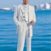 Gangster Suit - Mobster Suit - Mafia Suit For Mens Long Zoot White Suit
