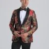 Men's Red & Gold Floral Paisley Prom Tuxedo Jacket 2 Men's Red & Gold Floral Paisley Prom Tuxedo Jacket -Alberto Nardoni Shop Myproject 19