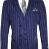 Gangster Suit - Mobster Suit - Mafia Suit For Mens 2 Button Gangster Pinstripe Suit In Dark Navy -Alberto Nardoni Shop Navy Gangster Pinstripe Suit 712db8ab 6b53 42fb 9039 910817cf5b87