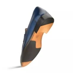 Mezlan Navy Burnished Calfskin Penny Loafer – Classic Elegance In Rich Italian Leather -Alberto Nardoni Shop Navy Burnished6 d619a671 6bac 4aaf a52b 5c2fe403edd1