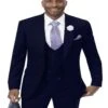 Great Gatsby Guy Costumes - Single Breasted Navy Suit With Double Breasted Vest -Alberto Nardoni Shop Navy Samuel Suit 1