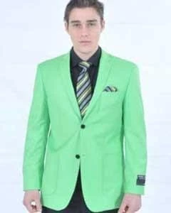 Dinner Jacket - Green - Mens Wholesale Blazers
