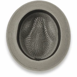 Castor Crushable Straw Hat Fedora In Olive -Alberto Nardoni Shop Olive.3