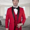 Mens Wool One Button Modern Fit Vested Shawl Prom Tuxedo In Red Red Tuxedos For Prom -Alberto Nardoni Shop One Button Modern Fit 0298b760 0771 43c6 84a5 84d37efa8a30