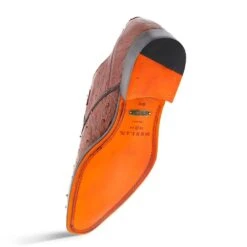 Mezlan Men's Genuine Full Quill Ostrich Leg Monk Strap Brown Shoes -Alberto Nardoni Shop Ostrich Leg Monk5 ad214520 8c48 4e16 a04b 054a992447f1