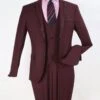 "Burgundy Prom 2025 Tuxedo Suit - Men's Slim Fit Two-Button Vested With Trim" 2 "Burgundy Prom 2025 Tuxedo Suit - Men's Slim Fit Two-Button Vested With Trim" -Alberto Nardoni Shop Pa1YySP
