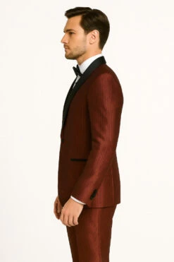 Men's Burgundy Shiny Tuxedo With Black Satin Shawl Lapel – Ultra Slim Fit Party & Prom Suit -Alberto Nardoni Shop Party PromSuit 44f334b5 8b61 4991 8654 3eebb2266292