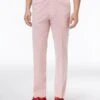 Mens New Years Outfit Pre-Order September-30-2021 Mens Slim-Fit Stretch Red/White Seersucker ~ Sear Sucker Suit Men's Tapered Men's Dress Pants - Cheap Priced Dress Slacks For Men On Sale -Alberto Nardoni Shop Pink Color Slim Fit Pants 31252