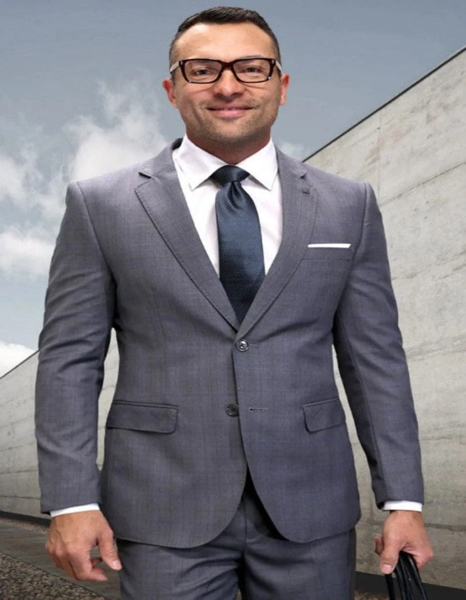 Mens 3 Piece 100 Percent Wool Suit - Affordable Italian Super 150's Fabric In Plaid Texture Fabric In Color Oxford - Online Special 1 Mens 3 Piece 100 Percent Wool Suit - Affordable Italian Super 150's Fabric In Plaid Texture Fabric In Color Oxford - Online Special