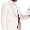 Mens One Button Vested Wedding And Prom Tuxedo In Pink -Alberto Nardoni Shop Prom Tuxedo in Pink