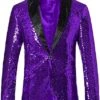 Glitter Tuxedo Dinner Jacket - Sequin Blazer - Purple Flashy Stage Sport Coat By Alberto Nardoni 2 Glitter Tuxedo Dinner Jacket - Sequin Blazer - Purple Flashy Stage Sport Coat By Alberto Nardoni -Alberto Nardoni Shop Purple Blazer