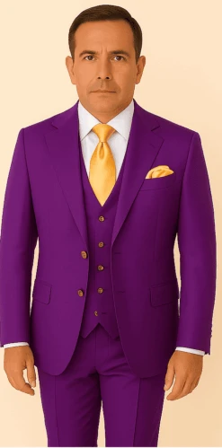 Rossi Man BOND RM1778 Slim Fit 3-Piece Purple Suit – Elegant Tailored Suit For Men -Alberto Nardoni Shop ROSSI MAN SLIM FIT 3 PIECE SUIT BOND RM1778