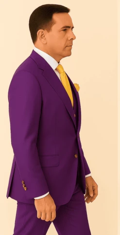 Rossi Man BOND RM1778 Slim Fit 3-Piece Purple Suit – Elegant Tailored Suit For Men -Alberto Nardoni Shop ROSSI MAN SLIM FIT 3 PIECE SUIT BOND RM1778 2