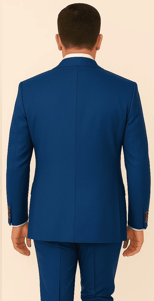Rossi Man BOND RM1780 Slim Fit 3-Piece Suit – Modern Royal Blue Suit For Men 2 Rossi Man BOND RM1780 Slim Fit 3-Piece Suit – Modern Royal Blue Suit For Men - Image 2