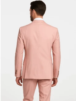 Rossi Man MAX RM1203 Slim Fit 3-Piece Suit – Stylish Solid Pink Formalwear For Men -Alberto Nardoni Shop ROSSI MAN SLIM FIT 3 PIECE SUIT MAX RM1203 3